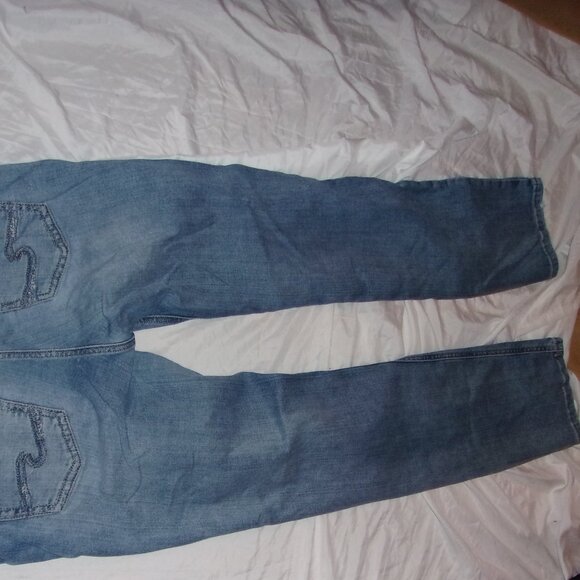 Silver jeans size 32 x 31 blue denim pants jeans womens suki straight - Picture 6 of 6